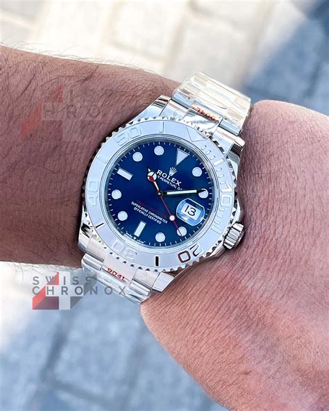 rolex yacht master silver and blue|Rolex yachtmaster blue dial 40mm.